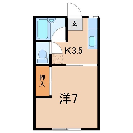 リーベンスハイムＢ棟の物件間取画像